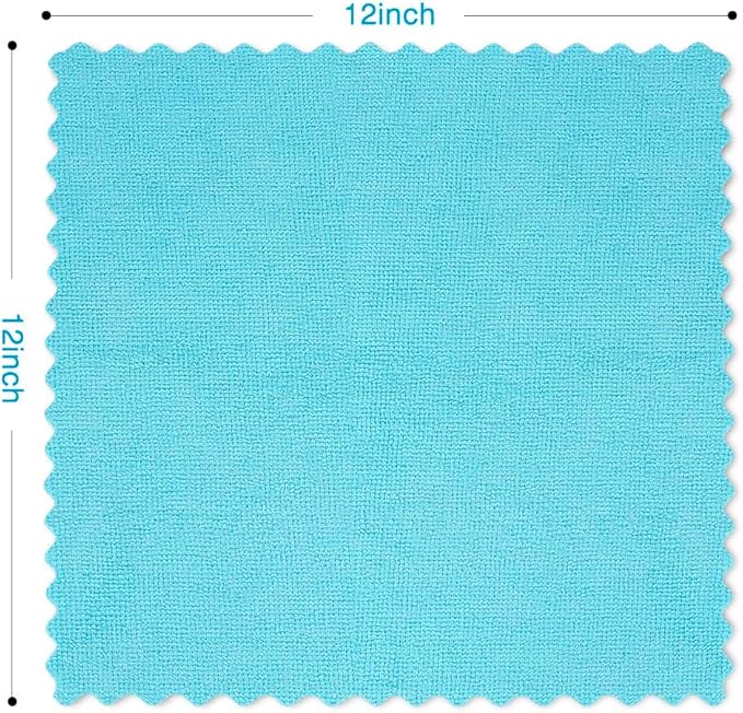 Orighty Microfiber Cleaning Cloths,150 Pack Microfiber Towels Bulk, Ultra-Soft & Absorbent Cleaning Rags, Reusable Lint Free Cloths for Car Care, House, Kitchen, 12x12 Inch