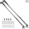 2 Pack 32 Inch Shower Grab Bar, iMomwee SUS304 Stainless Steel Bathroom Grab Bar Handle, Bathroom Shower Balance Bar,Safety Hand Rail Support,Handicap Elderly Senior Assist Bath Handle(1.25" Diameter)