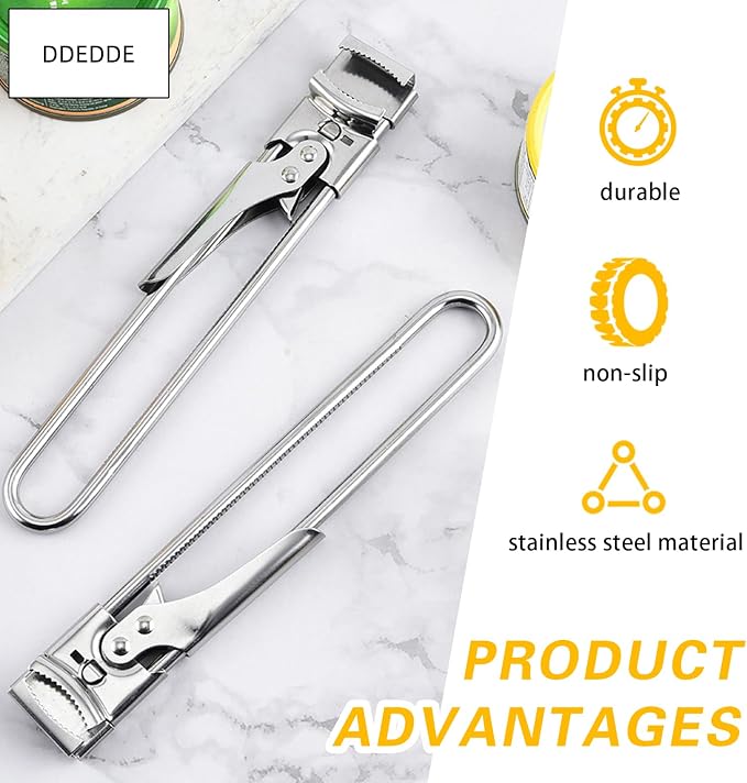 2-Pack Rotating Jar Opener - Adjustable Non-Slip Handheld Can Opener, Bottle Cap Lifter & Jar Lid Remover Tool for Seniors, Weak Hands - Ergonomic Kitchen Gadget for Tight Lids, Pickles, Mason Jars