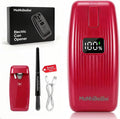 Electric Can Opener with LED Digital Display, USB Rechargeable, One-Touch Automatic, Hands-Free, Smooth Edge, Compact Cordless Opener for Seniors (Red)