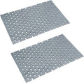Bamboo Bath Mat Bathroom Rugs Floor Wood Shower Bathtub Waterproof Non Slip Grey Accessories 16x24 Inch Easy to Clean, 2 pcs