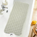 Extra Long Bathtub Mat Non Slip, Camel Soft Bath Mat for Tub 40 x 16 Inch Full Size, Bath Tub Shower Mats for Bathroom Floor with Big Suction Cups and Drain Holes, Easy Washable, BPA Free