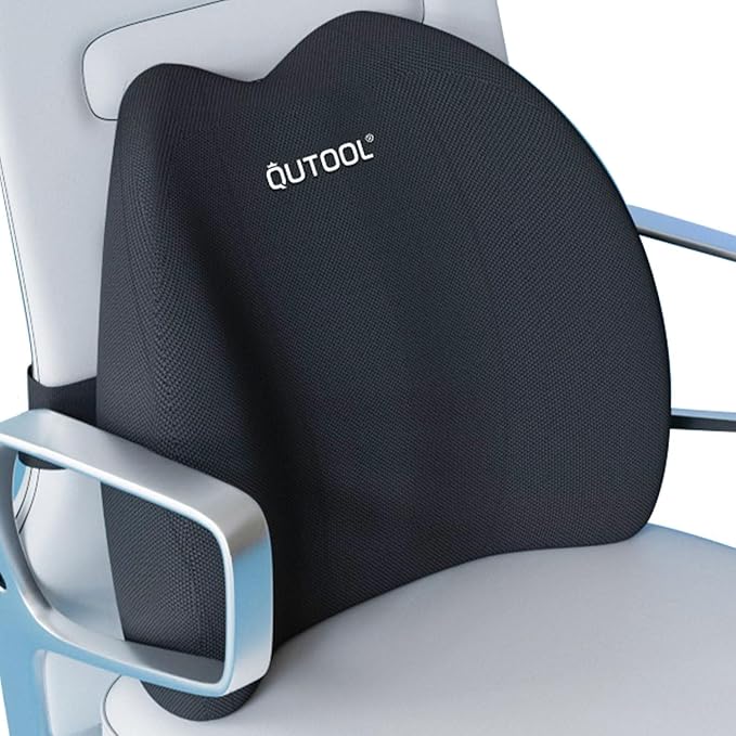 Lumbar Support Pillow for Office Chair, Office Home Essentials,Gifts for Mom,Dad, Back Support Pillow for Car, Chair Cushions,Back Pain Relief Improve Posture,Mesh Cover Double Adjustable Straps
