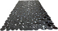 “Pebbles” Non-Slip Bathtub/Shower Mat 27.5”x14” Rectangular, Non-Toxic, Safe, Clean, Machine-Washable, Superior Grip & Drainage, Vinyl, for Smooth Floors ONLY, Opaque Black