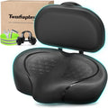 Noseless Bike Seat Cushion for Men & Women - Extra Padding & Comfort Wide Bicycle Seat, Oversized Comfortable Saddle for Peloton Bikes, Exercise Bikes, Electric Bikes, Cruiser Bikes