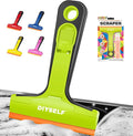 DIYSELF 1 Pack Plastic Razor Blade Scraper with 5 Pcs 4-Inch Plastic Razor Blades, Plastic Scraper Tool for Cleaning, Gasket and Decal Remover for Glass, Stovetop, Labels, Stickers & Paint Removal