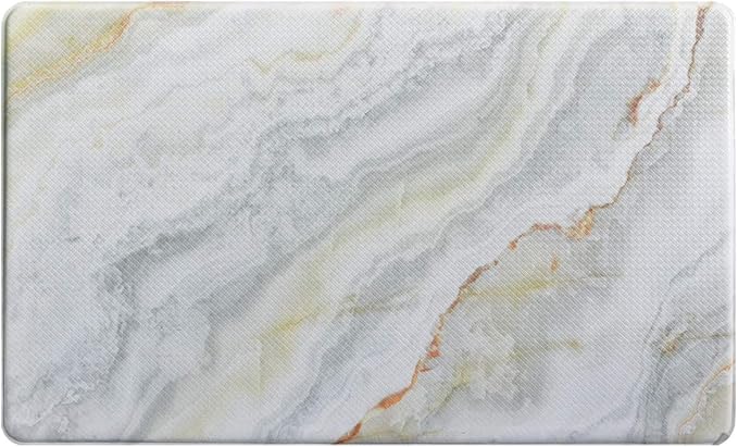 Art3d Premiun Reversible Anti-Fatigue Kitchen Mat, Anti-Slip Floor Comfort Mat for Kitchen, Bathroom, Laundry Room or Office (18x30, Marble Design)