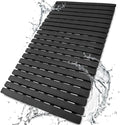 BEMISO Shower Mat Non Slip Bathtub Mat with Suction Cups and Drain Holes 27.5 x15.7 Inch Bath Mat for Tub & Shower.Easy Dry,Easy to Cut,Eco-Friendly