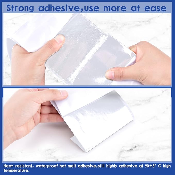 4 Inch x 18 Feet White Hook and Loop Tape with Adhesive, Nylon Heavy Duty Hook and Loop Tape Strips, Non Slip Rug Grippers, Wall Adhesive Strips, Keep Couch Cushions from Sliding - White