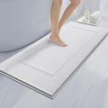 anllugs Bathroom Rugs 24" x 60", Non-Slip Extra Soft Absorbent Bath Rugs, Machine Washable Quick Dry Bath Mats for Bathroom Floor, Shower, Bathtub and Sink, White