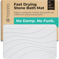 TOSORO - Stone Bath Mat Diatomaceous Earth Shower Mat Non-Slip Super Absorbent Diatomite Stone Bath Mats for Bathroom Floor Quick Drying Natural Easy to Clean (23.5 x 15) - Sandstone