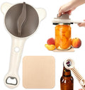 4 in 1 Multi-Purpose Jar Opener,Adjustable Stainless Steel Jar Opener for Weak Hands Seniors & Arthritis Sufferers,Multi Size Lid Tool for Jars Cans Wine Bottles, Home Kitchen Helper