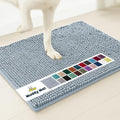 Muddy Mat® | Super Absorbent Door Mat Indoor, Microfiber Quick Dry Chenille Entryway Rug, Non-Slip Front Door Mat, Indoor Mats for Entryway, Machine Washable Pet Rug, Baby Blue 19"X30"