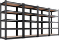 4-Pack Garage Shelving for Multi-Room Home Storage & Organization, 71"H x 32"W x 14"D 5-Tier Adjustable Metal Storage Rack for Tools, Household Items, Garage, Workshop,Pantry&Basement Storage