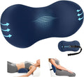 SweetSlubr Lumbar Support Pillow for Office Chair - Memory Foam Lumbar Pillow with Detachable Strap & Breathable Cover, Ergonomic Back Support for Office Chair, Car Seat Cushion, Bed Rest (Blue)