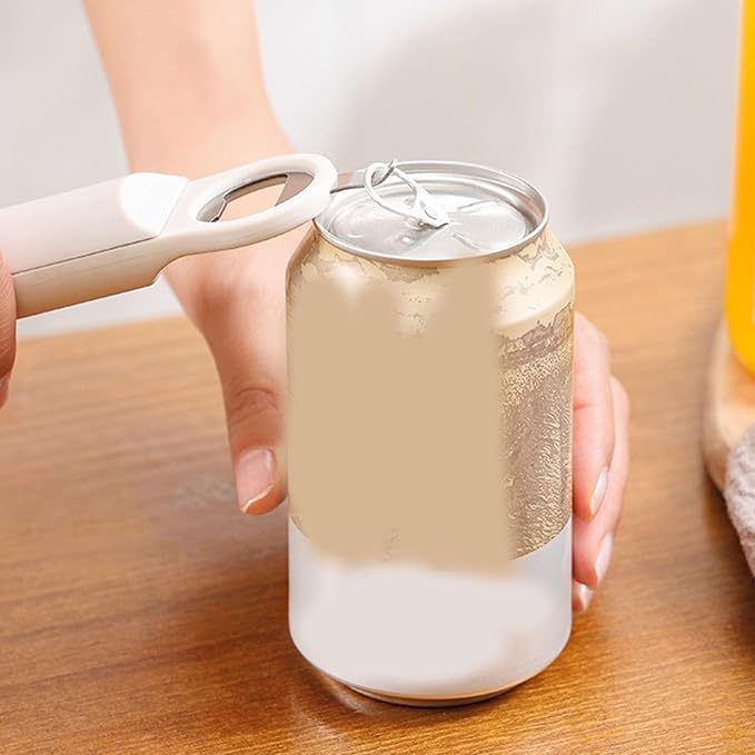 Retractable Bottle Opener Multifunctional 3 in 1 Jar Opener, Plastic Beverage Can, Beer Can Opener, Bottled Water Opener Kitchen Gadgets for More Daily Size Jar, Can, Bottle (Black)