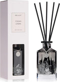 Airkeep Reed Diffuser Set,Clean Linen Luxury Scented Diffuser with Sticks Long Lasting Home Fragrance for Bathroom Shelf Decor 6.09 fl oz (180ml)