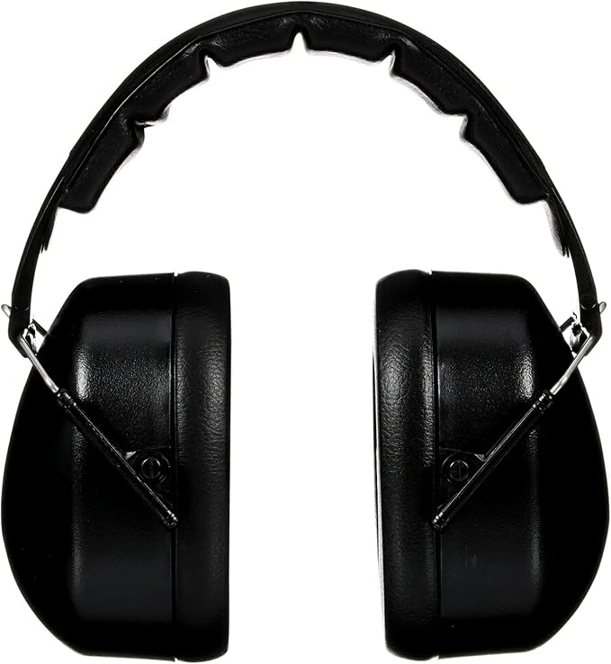 3M Folding Earmuff, Noise Reduction Rating (NRR) 25 dB, Adjustable Ear Muffs, Padded Headband For Comfort, Flexible & Adjustable Headband, Black, One Size Fits Most (90563H1-DC) (Pack of 5)