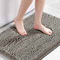H.VERSAILTEX Bath Mat for Bathroom Non Slip Luxury Chenille Ultra Soft Bath Rugs 24x36 Absorbent Non Skid Shaggy Rugs Washable Dry Fast Plush Area Carpet Mats for Indoor, Bath Room, Tub - Dark Grey