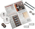 Grab Bar Mounting Kit for Fiberglass Showers - The Solid Mount Made in USA | Anchors directly into a wall stud. One-piece spacer helps prevent rotation and uneven compression. Grab Bar Not Included.