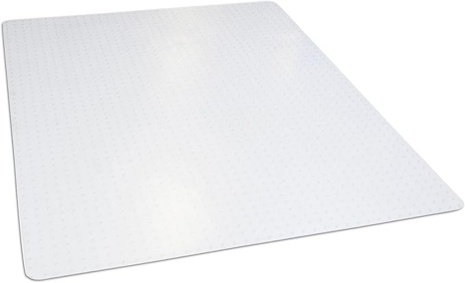 Dimex Office Chair Mat for Low‑Pile Carpet – 46" x 60" Clear Desk Floor Protector with Lip, Smooth Glide PVC