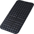 Bathtub and Shower Mats, 28 x 15 Inch Non-Slip Bath Mat, Machine Washable Bath Tub Mat with Suction Cups & Drain Holes for Bathroom, Beige