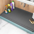 TigeJoy 37" x 22" Under Sink Mats for Kitchen Waterproof, Leak-Proof Silicone Mat Sink Protector and Cabinet Liner, Kitchen Essentials Organizer and Storage, Boot or Shoe Tray, Pet Feeding Mat
