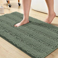 Turquoize Chenille Bath Rugs Shaggy Bathroom Rugs Non Slip Bath Rugs for Bathroom 20 x 32 Green Bay Bath Rug Extra Soft and Absorbent Area Rug, 20"x 32", Green Bay