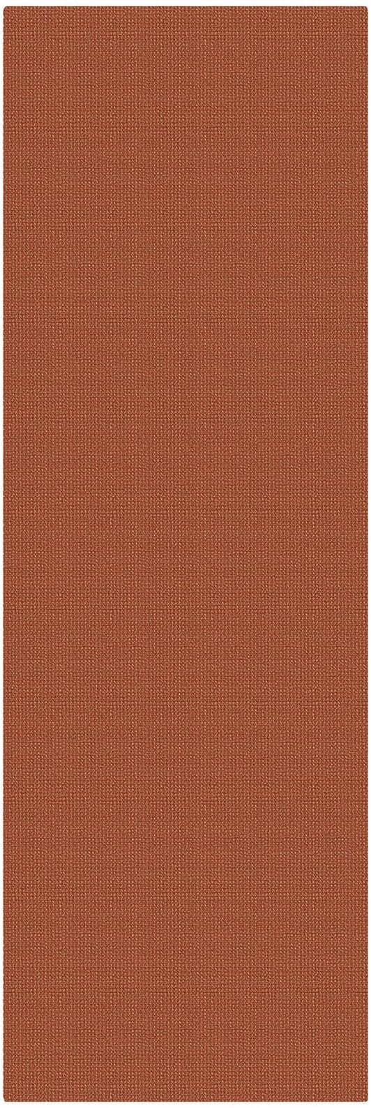 KOZYFLY Orange Runners for Hallway 3x9, Wide Washable Runner Rug, Woven Non Slip Kitchen Runner, Braided Entryway Rug, Floor Carpet for Foyer, Bedroom, Hall, Burnt Orange/Tan