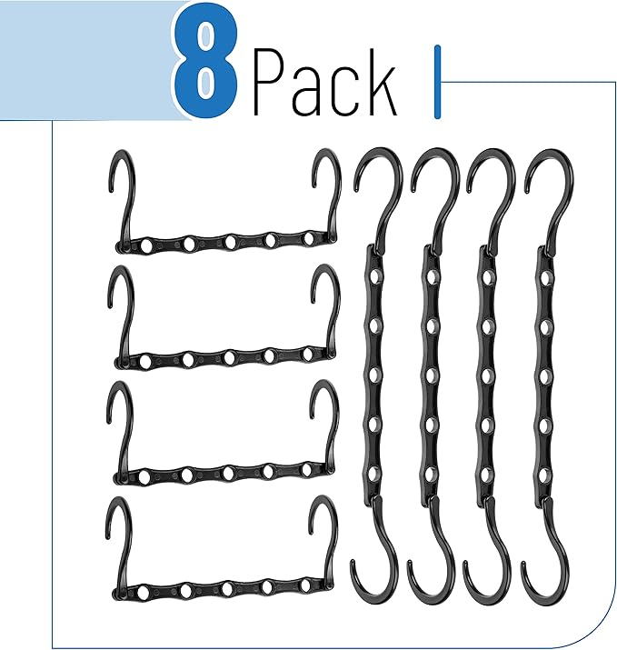 Mr. Pen- Space Saving Hangers, 8 pcs, 360° Rotating Hooks, Magic Cascading Hanger Organizer with 5 Enclosed Slots, Closet Organizers and Storage for Clothes, College Dorm Room Essentials