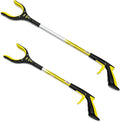 RMS 2-Pack 34 Inch and 21 Inch Grabber Reacher with Rotating Jaw - Mobility Aid Reaching Assist Tool
