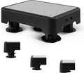 COOL-ANGLE Adjustable Step Stool for Adults & Seniors, 650LBS Heavy Duty Bed Step for High Beds, Non-Slip Wide Safety Platform, Portable Foot Stool Assist for Kitchen, Car SUV, Bathtub & Bedside, Grey