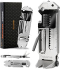 EDC Gear Pry Bar 7 in 1 Multitool with Keychain | Bottle Opener, Screwdriver & Wrenches, Ruler & Window Breaker, Nail Remover, Camping, Hiking, Outdoors, Everyday Carry