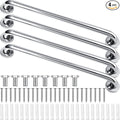 Tatuo 4 Pack Showers Grab Bars for Bathtubs 304 Stainless Steel Bathroom Safety Handrails Anti Slip Handles Grab Bars for Elderly, Senior, Pregnant (Silver,16 Inch)