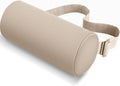 Lumbar Roll Support Pillow for Office Chair, Car, Gaming Chair, Memory Foam Back Cushion with Washable Cover for Relieving Back Pain & Improving Posture,Khaki