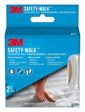 3M Safety-Walk Slip Resistant Tape, 2 in x 15 ft, Anti Slip Clear Tape, Ideal for Slippery & Wet Conditions, Self-Adhesive Backing, Quick & Easy Application (220C-R2X180)| (Pack of 6)