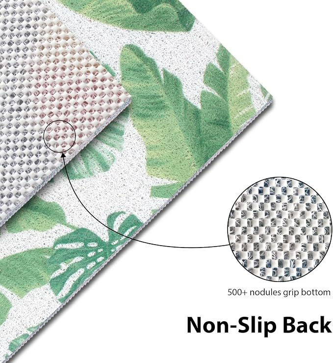 Square Shower Mat, Yonala 32 x 32 Inch Stylish Non Slip Shower Mats for Inside Shower with Central Drain Hole, Soft Trimmable PVC Loofah Anti Slip Shower Mat for Walk in Shower Stall, Quick Drying