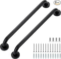 Grab Bars for Shower, 2 Pack 20-Inch Anti Slip Shower Handles for Elderly, Safety Shower Grab Bar, Stainless Steel Handicap Grab Bars for Bathroom (Black 1" Diameter)