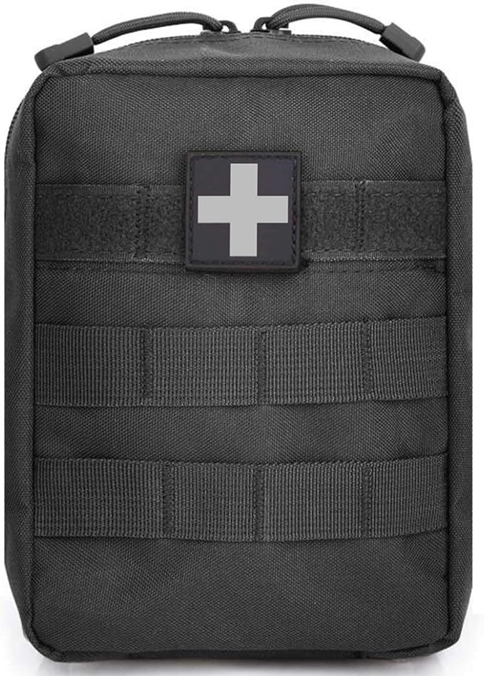 First Aid Pouch Empty Small, Tactical Molle EMT Pouch Compact Medical IFAK Rip Away Untility Bag Pouches