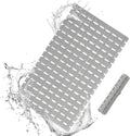 Bathtub Mat Non Slip for Bathroom with Suction Cups and Drain Holes 35.4 * 15.7 Shower Mat for Inside Shower, Quick Dry Bath Mat for Baby Kids Seniors Pregnants Adults, Easy to Cut, Easy Dry