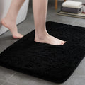 TECHMILLY Super Soft Shaggy Bathroom Rugs, Absorbent Thick Non Slip Microfiber Bath Rugs, Quick Dry Machine Washable Bath Mat for Bathroom Floor, Bathtub and Shower 20"x32"