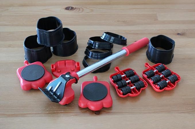 X11LUX - Furniture Moving & Lifting Tool Set, 360° Swivel Wheels, Lifter for Bed, Sofa, Heavy Appliances, Home & Professional Use, Supports Upto 600 lbs - 13 Piece Set