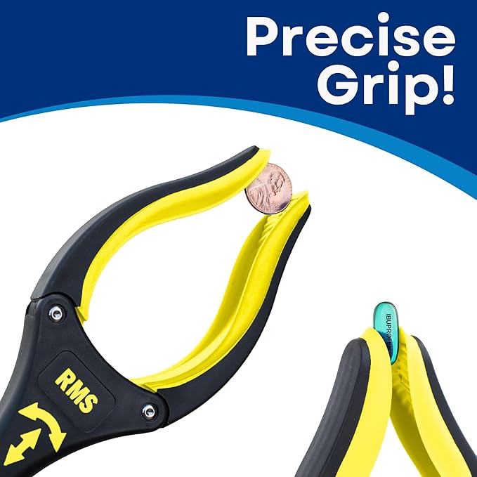 RMS 2-Pack 21 Inch Grabber Reacher with Rotating Jaw - Mobility Aid Reaching Assist Tool