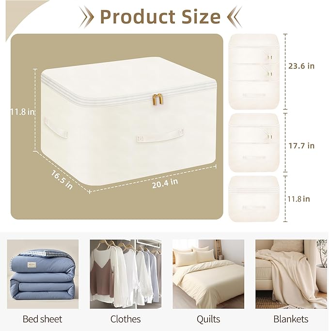 Ultra Space Saving Self Compression Organizer, Comforter Storage Bag for Clothes, Blankets, Pillows, Duvet, Comforters, Bedding Sets and Much More (Blue,X-L - 54 * 42 * 60cm)