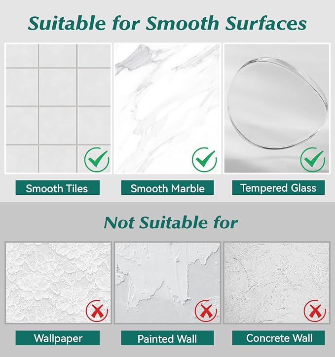 Shower shelves, Adhesive Clear Acrylic Bathroom caddy Organizer | Large Capacity, Adhesive Shower Caddy, Waterproof and Rustproof, Multiple Drainage Holes, Suitable for Bathroom
