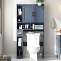 Vabches Over The Toilet Storage Cabinet, Farmhouse Storage Cabinet Over Toilet with Barn Door，Home Space-Saving Toilet Rack, for Bathroom, Restroom, Laundry