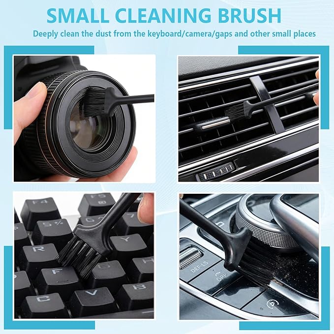 15PCS Crevice Cleaning Brush, Hard Bristle Grout Scrub Brushes, Multifunctional Gap Detail Cleaning Tools for Bathroom, Kitchen, Window Sill, Tile Corners & Household Deep Cleaning
