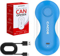 CACOE Automatic Smart Electric Can Opener with Auto Stop & USB-C Charging - Cordless Can Opener for Elderly and Arthritic Users for Seniors & Arthritis, Effortless One-Touch Open (blue)