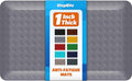 StepRite 1” Thick Kitchen Mats for Floor, Anti Fatigue Kitchen Rugs, Non-Slip,Heavy Duty Water Resistant Kitchen Rug, Standing Desk Mat for Friends, Family, Home, Kitchen, Office (32" x 20", Grey)