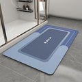 MontVoo Bath Mat-Bath Mat Rug Non Slip Super Absorbent Stain Resistant Quick Dry Thin Bathroom Rug-Bath Mats for Bathroom Floor Bathtub Vanity-Bathmat Bath Rug Easy Care-17"x35",Navy